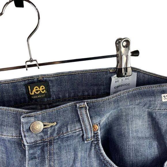 Lee Straight Jeans 36x34 Men’s Dark Wash Pre-Owned [#3357] - Picture 5 of 6
